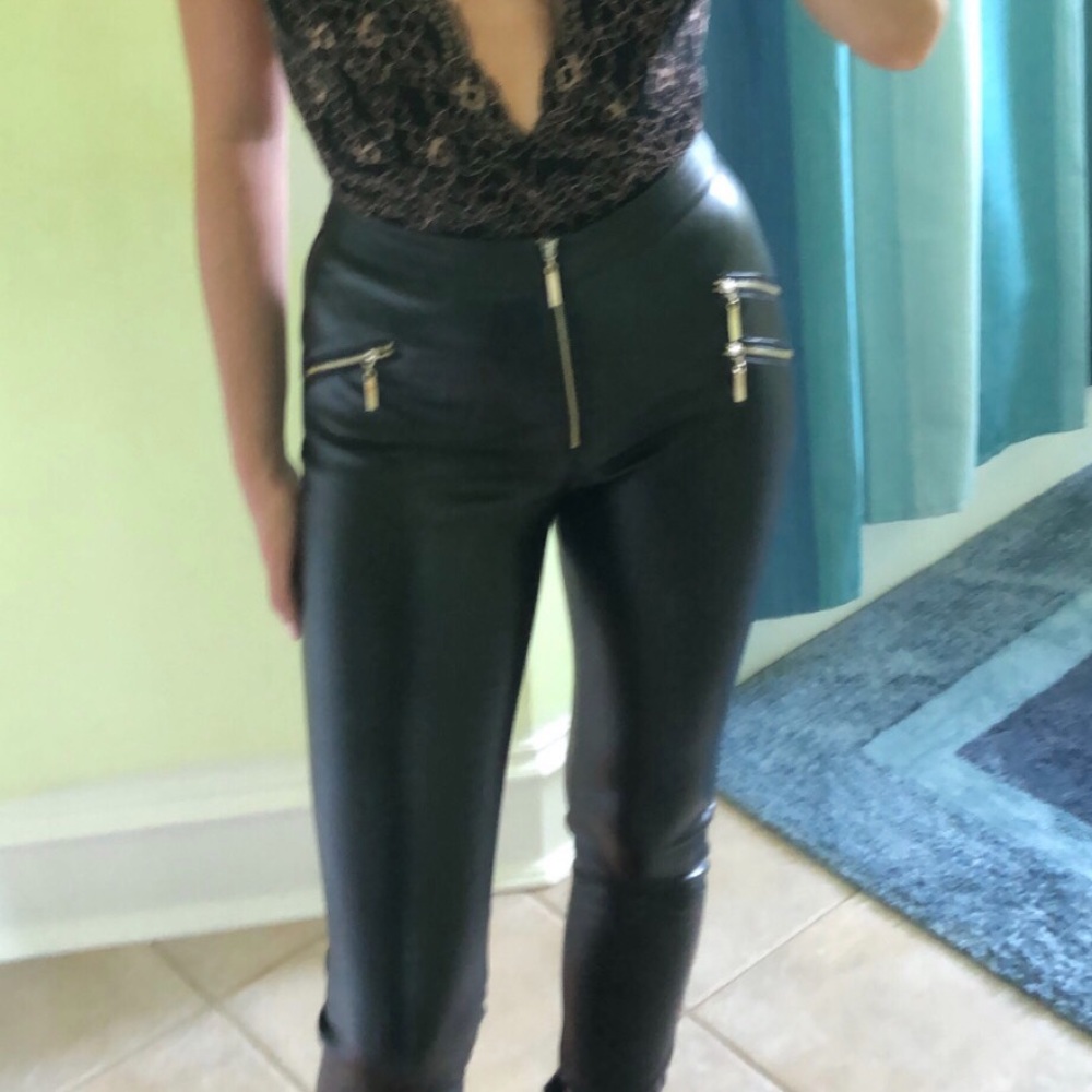 LF Leather Pants with Zippers